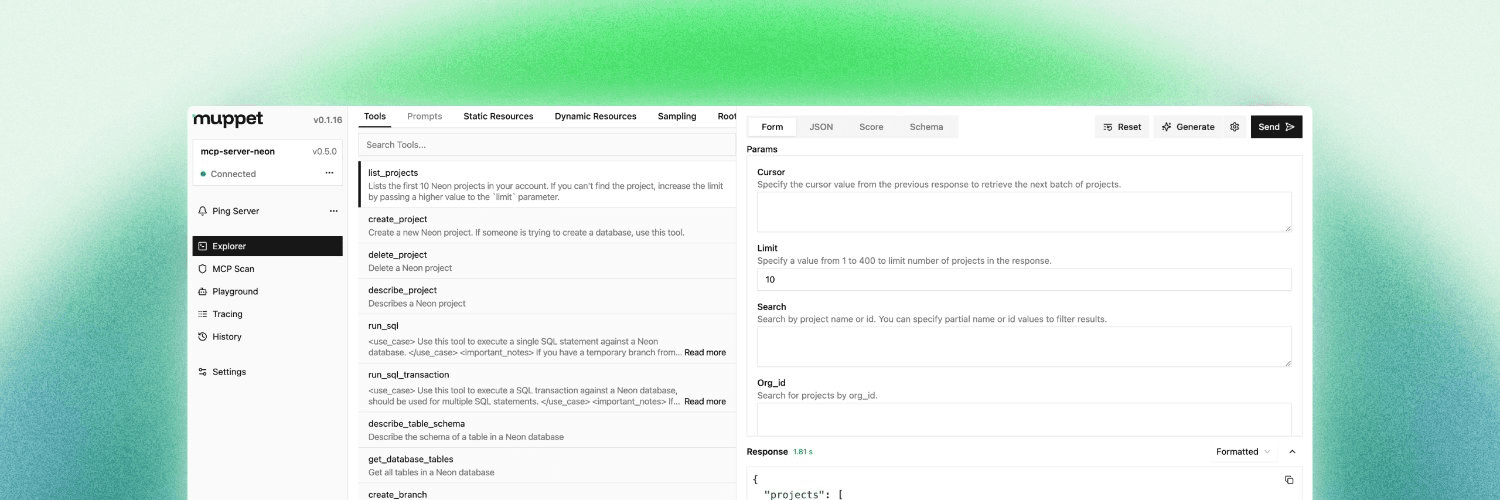 Muppet MCP Inspector